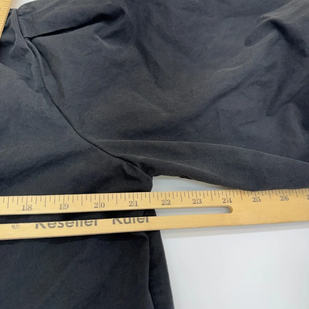 DISSH Dress Womens 6 Black Skylar Mini Puff Sleeve V Neck Pockets Minimalist - Picture 9 of 13